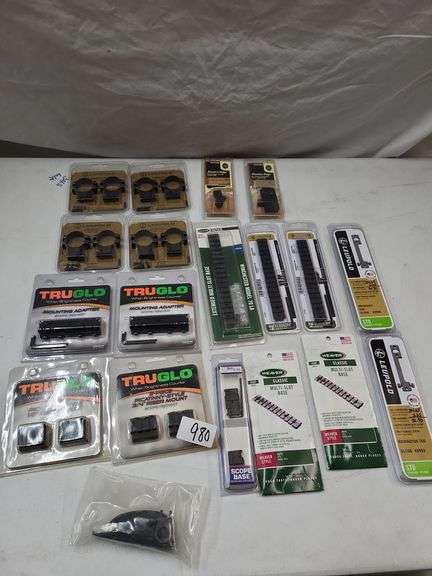 Scope rings, bases, risers, bars lot image