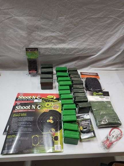 Gun targets,  6" x 48" long gun sock, gun locks, ammo storage cases, recoil pad image