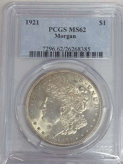 1921 Morgan MS62 image