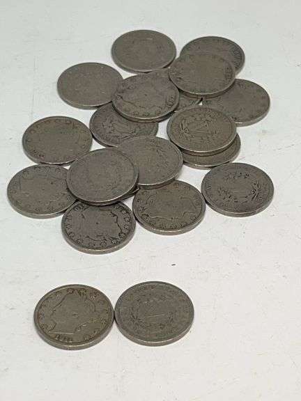 (20) V Nickels Various Dates image