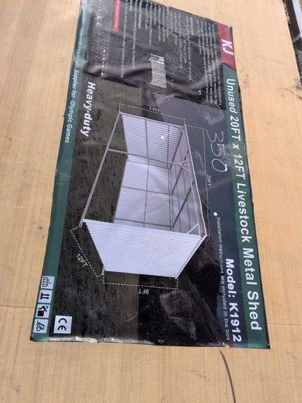 20ft x 12ft Livestock Metal Shed image