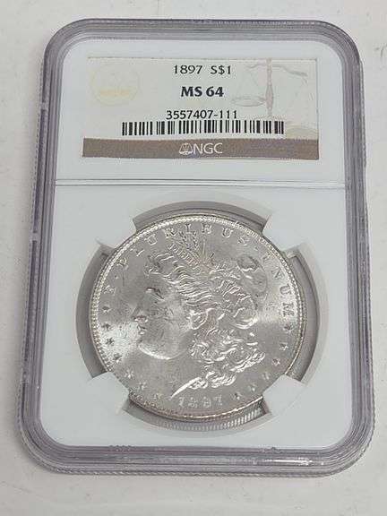 1897 Morgan MS64 image