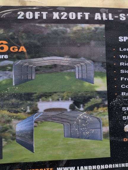 20'x20' All Steel Carport image