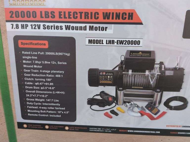 20000lbs Electric Winch image