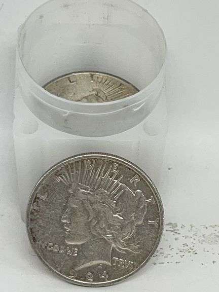 Roll of Ten Silver Peace Dollars Various Dates image