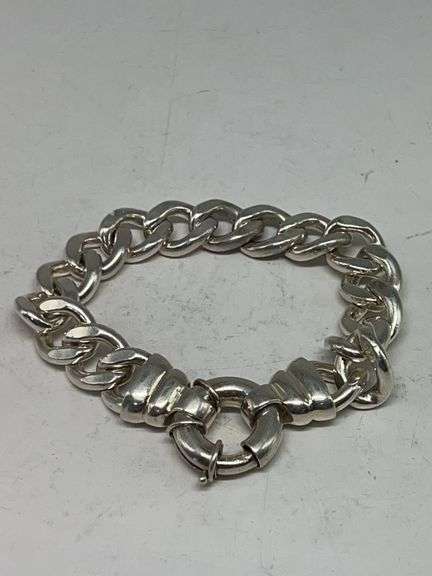 7 1/2" Bracelet with 62 Grams of 925 Sterling Silver image
