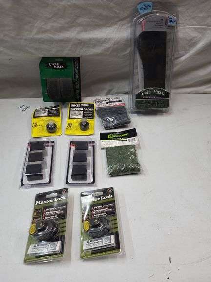 2 Ruger BX-1 magazines 3 packs, hks speed loaders & case, gun locks, gun socks, gun case image