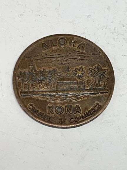 1973 Hawaii Kona Dollar Token Bronze image