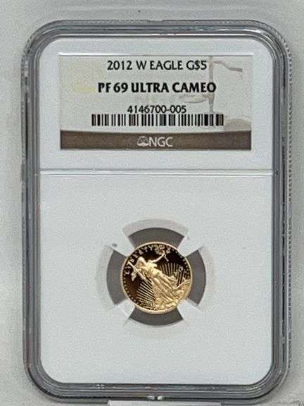 2012 W Eagle G $5 Coin PF 69 Ultra Cameo image
