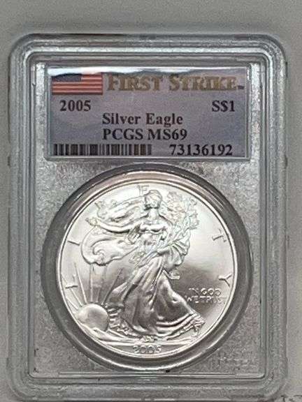 2005 Silver Eagle PCGS MS69 image