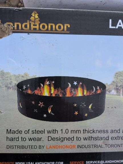 36in Round Metal Fire Pit Ring image
