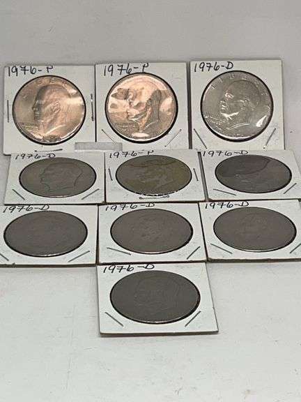 (10) 1976 Bi-Centennial Eisenhower Dollars image