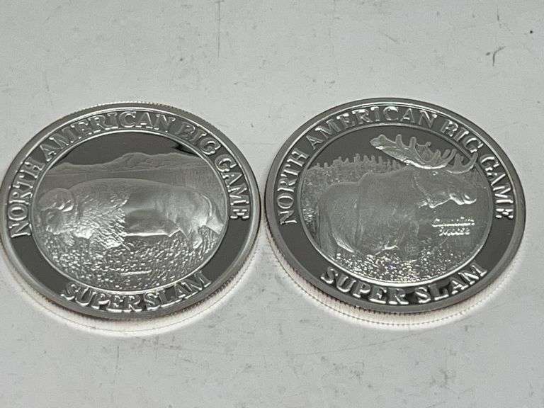 2 North American Hunting Club .999 Silver Rounds image