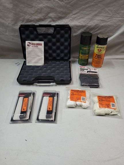 2-Ruger 9-shot .22 Cal. Magazines, gun guard case, handgun sock, cleaning patches, barrel blaster & rim action cleaner image