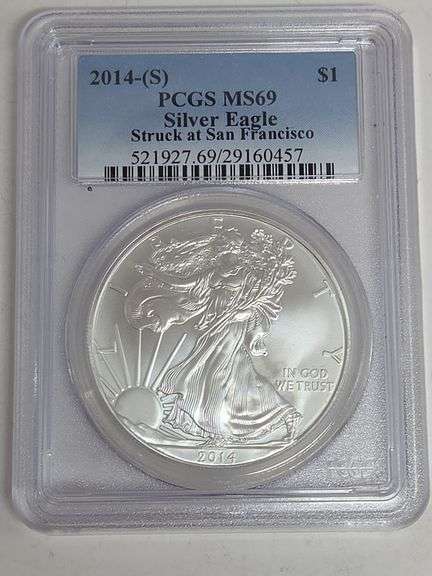 2014 S Silver Eagle PCGS MS69 image