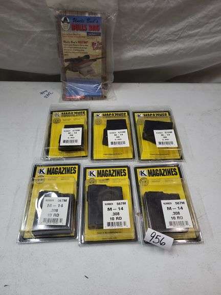 Triple K 572M. M'14 .308 5 round magazines, lot. Uncle bud's bulls bag image