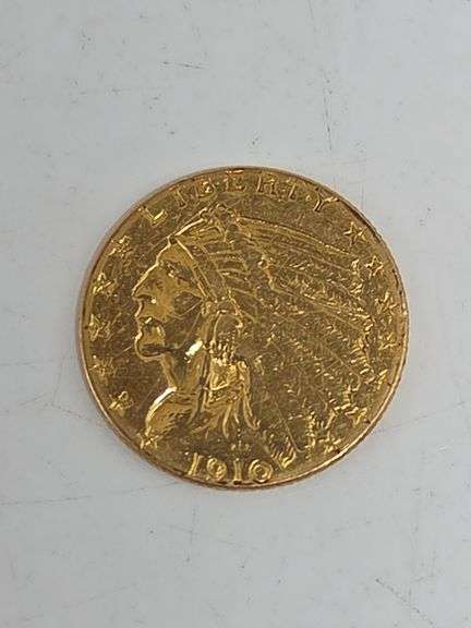 1910 $2 1/2 Gold Indian Head image