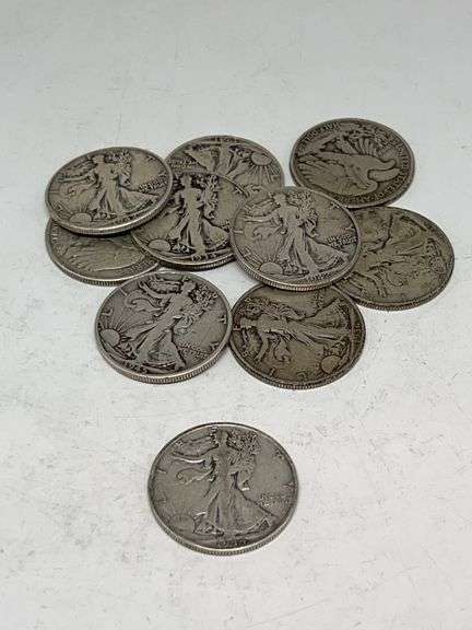 10 Walking Liberties Half Varies Dates image