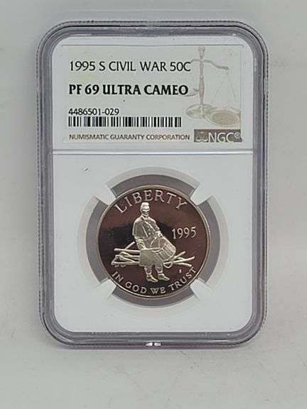 1995 S Civil War 50C Clad Proof NGC PF 69 Ultra Cameo image