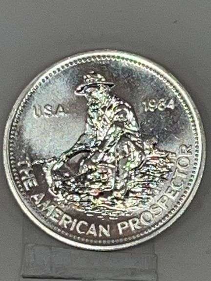 1984 Engelhard American Prospector 1 Troy Oz Coin image
