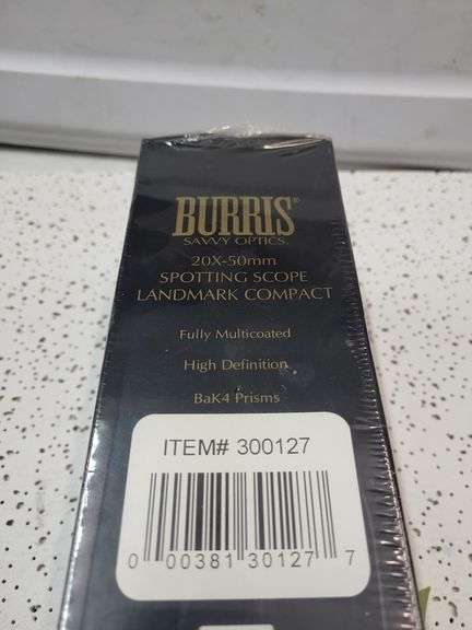 Burris savvy optics 20x-50mm spotting scope 3x8x40mm high definition