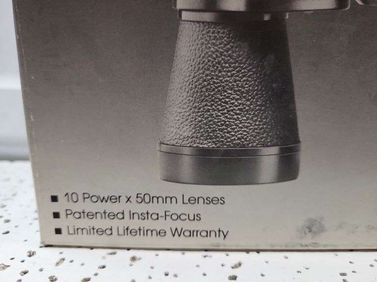 Bushnell falcon design, 10 power x 50mm lenses, bausch & lomb