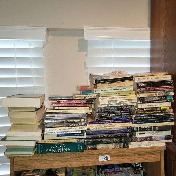 Bookcase plus books