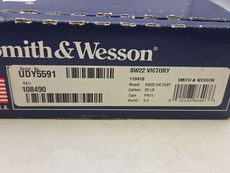 S&W Model SW22 Victory .22LR Pistol