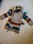 Wa Kina long wool jacket size small