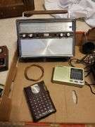 arvin transistor radio, vintage multi- meter lot,