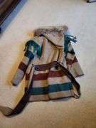 Wa Kina long wool jacket size small
