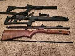 Disassembled gun body parts