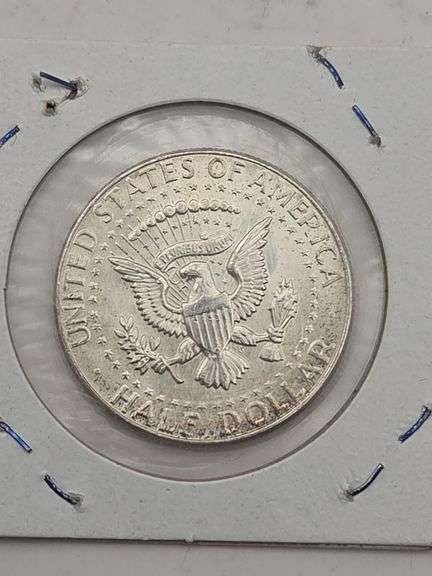 Two 1964 Kennedy Half Dollars BU
