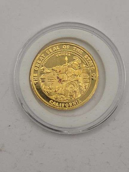1984 California Gold 1/2 Troy Ounce Gold Round
