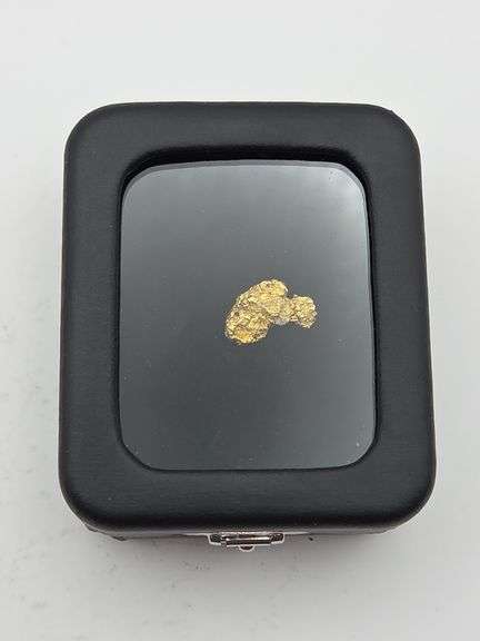 .051 oz 1.45 Gram Gold Nugget - Has a small amount of Quartz