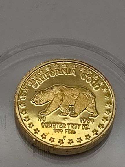 1984 California Gold 1/4 Troy Ounce Gold Round