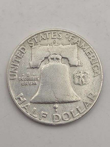1952 D Benjamin Franklin Half Dollar
