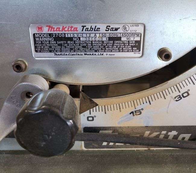 Makita Table Saw - Model 2708