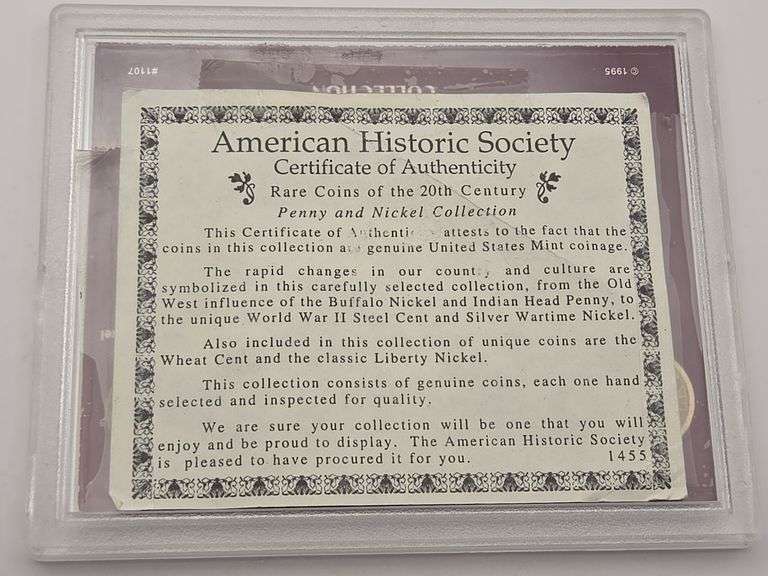 Rare Coins of the 20th Century Series Penny & Nickel Collection