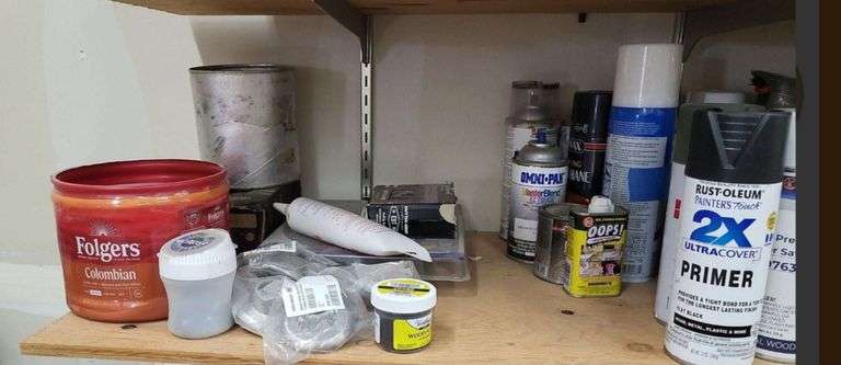 Household Paint, Tape, and Hardware Supplies