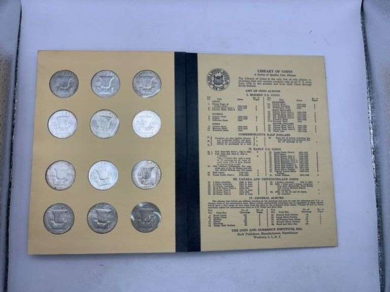 Franklin Head Half Dollar Complete Collection 1948-1963 in Coin Album