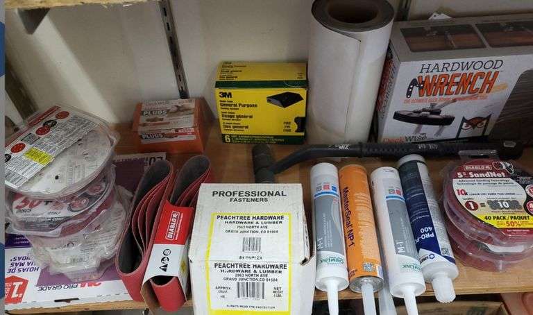 Mixed Lot of Hardware and Shop Supplies