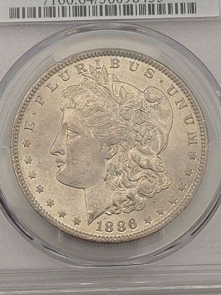 1886 Morgan Silver Dollar PCGS MS 64