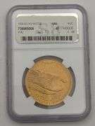 1908 No Motto St. Gaudens NGC MS 63 $20 Gold Coin