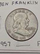 1957 D Franklin Half Dollar