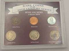 Rare Coins of the 20th Century Series Penny & Nickel Collection