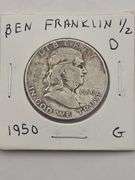 1950 D Franklin Half Dollar