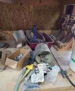 Woodworking Blades, Sprayer, Building Components, and Plumbing Supplies Assortment