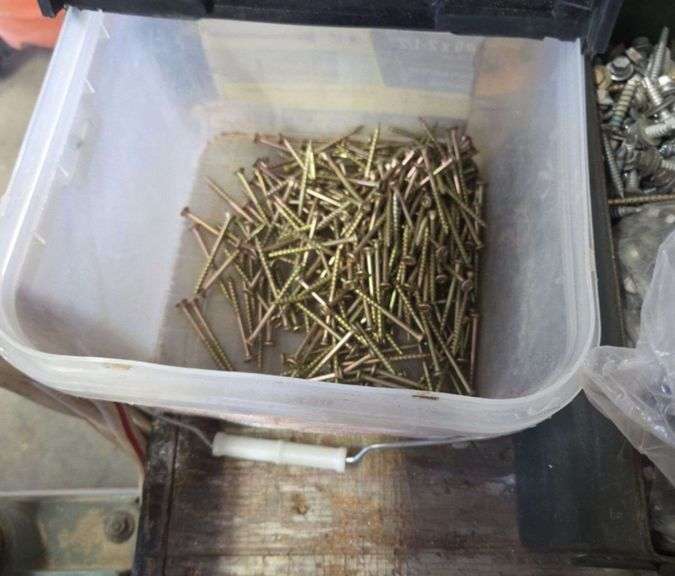 Bulk Assorted Fasteners in Metal Ammunition Boxes