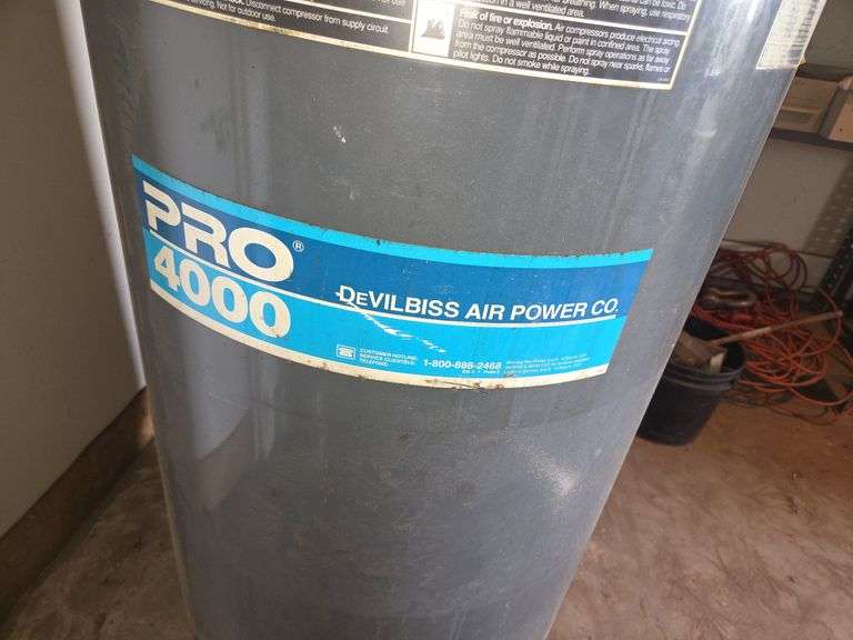 DeVILBISS Air Power Co Pro 4000 80V 6.5HP 175PSI Air Compressor